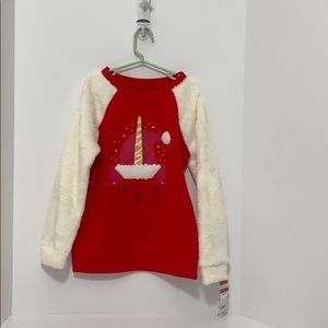 Cat & Jack girls caticorn sweater. 2 sizes